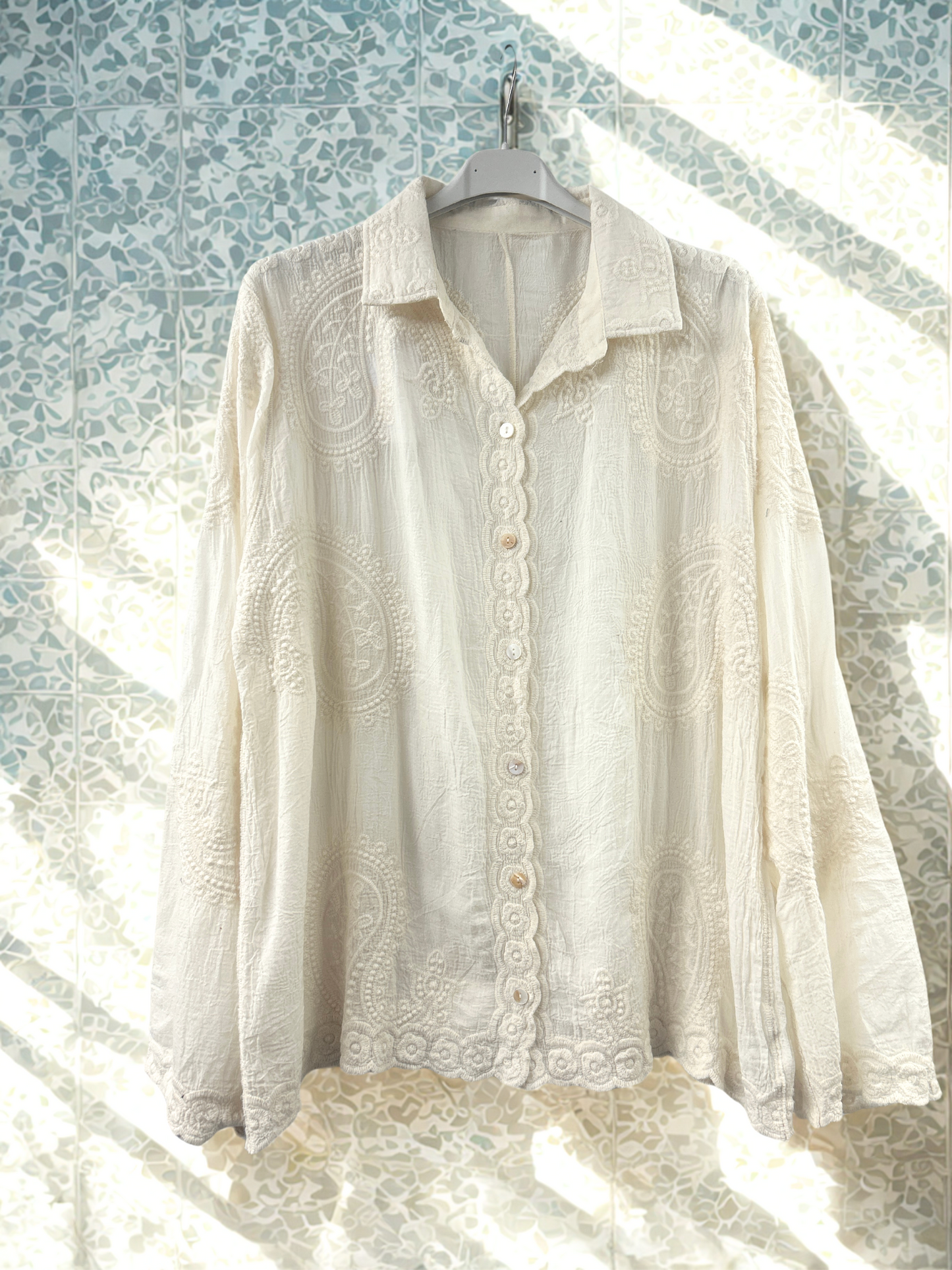 100% Cotton embroidered shirt
